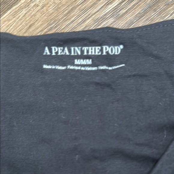 A Pea in the Pod, Black Ruched Long Sleeve Bodycon Maternity Dress - Picture 8 of 9